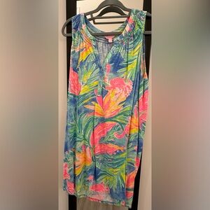 Lilly Pulitzer Blue and Green Patterned Top